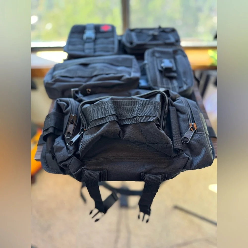 Tactical seat back organizer(Obsidian Black)